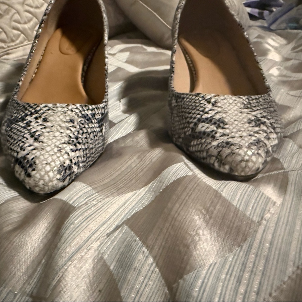 Corso Como Snakeskin Patterned Women's Block heels - Picture 4 of 7
